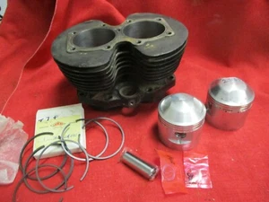 Triumph 650cc Cylinder New Bore +.080 Pistons Rings Pins Clips 1965 040621 - Picture 1 of 12