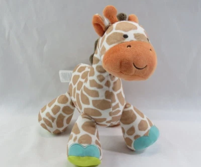 Carter's Developmental Rattle Giraffe Plush Baby Toy Crinkle Stuffed Animal 10" - Image 1 of 4