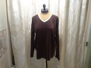Lavon Sport Brown Sweatshirt L NWT *** - Picture 1 of 5