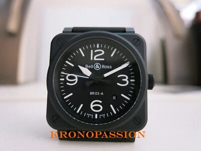 Bell & Ross BR 03 A Ceramic Black Matte 41mm BR03A-BL-CE/SRB New ! - Image 1 of 4