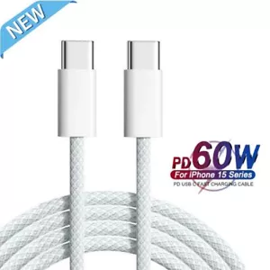 Cable PD 60W USB C a USB-C para iPhone 15 16 Plus/Pro/Pro Max cable de carga rápida - Imagen 1 de 9