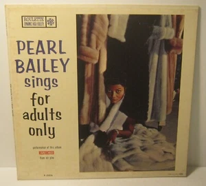 PEARL BAILEY Sings For Adults Only Phonograph Record Album LP - Imagen 1 de 3