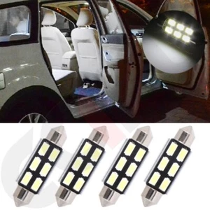 4x 5730-6-SMD for Replacement Xenon White Car Interior LED 41mm Bulb Festoon 12V - Picture 1 of 11