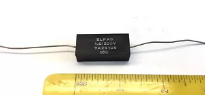 3 NOS Elpac Kondensatoren 1,0 MFD @ 200 VDC - Bild 1 von 1