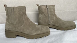 Wildleder Leder Stiefeletten Stollensohle Lucky Brand Damengröße 7,5 - Bild 1 von 9