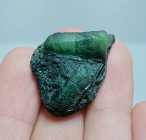 Big Emerald Rough, Natural Zambian Emerald Rough, May Birthstone For Gift. - Picture 1 of 7