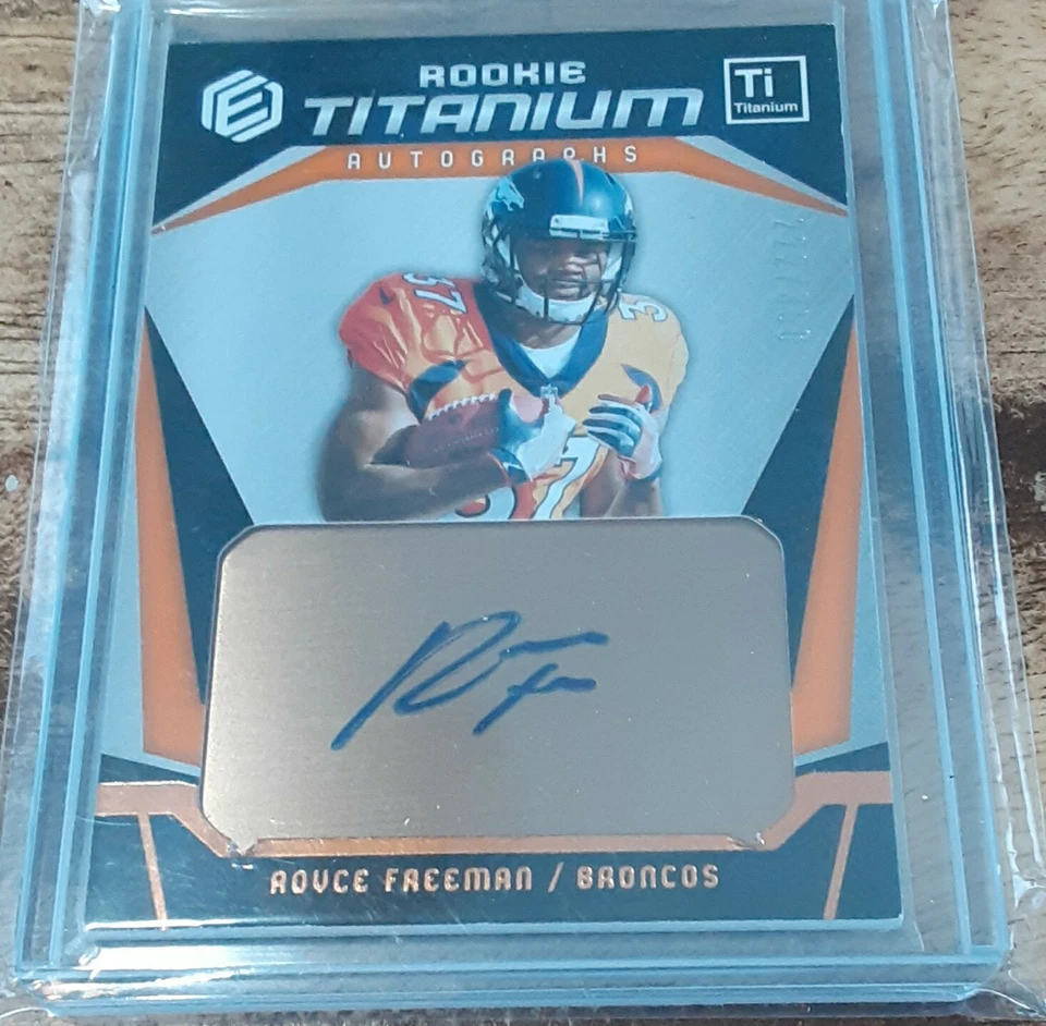 2018 Royce Freeman Panini Elements Titanium Auto RC!! Denver Broncos RB - Image 1 of 1