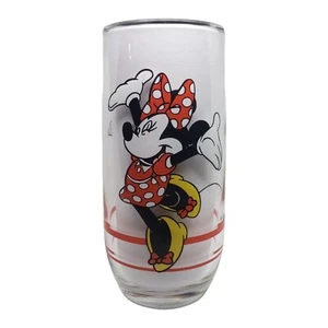 Walt Disney "Mickey and Minnie Mouse" Drinking Glass by Anchor Hocking 6" - Picture 1 of 4