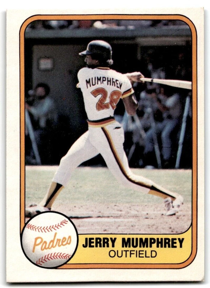 1981 Fleer Jerry Mumphrey . San Diego Padres #494 - Image 1 of 2