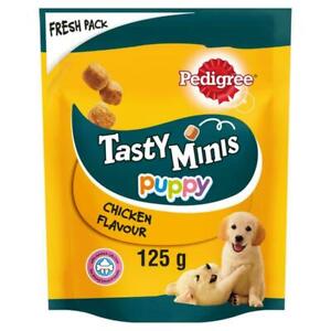 Pedigree Tasty Minis Puppy Junior Treats Chicken Flavour Chewy Snack Cubes