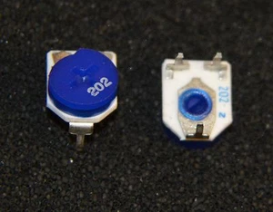 2 X Recortadora de una sola vuelta 2K Farnell 8867143 ajuste superior 6mm (L2061) - Imagen 1 de 2