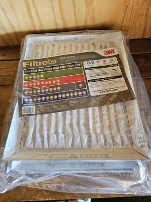 6 Pack 3M Filtrete 16x20x1 Air Filter, MPR 300-MERV 5-Clean Living Basic Dust - Image 1 of 4