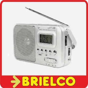 RADIO AM-FM-SW1-SW2 PORTATIL RELOJ ALARMA ALIMENTACION 220VAC O PILAS R20 BD6390 - Imagen 1 de 1