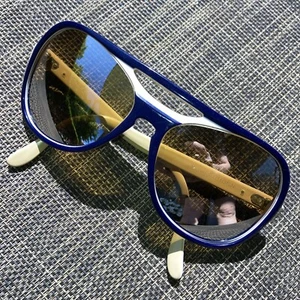 Vintage B&L Ray Ban Bausch & Lomb DGM Ambermatic Powderhorn Sunglasses w/Case - Picture 1 of 19