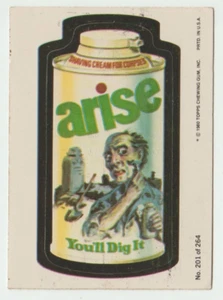 Wacky Packages 1980 Topps Sticker #201 Arise You'll Dig It - Foto 1 di 2