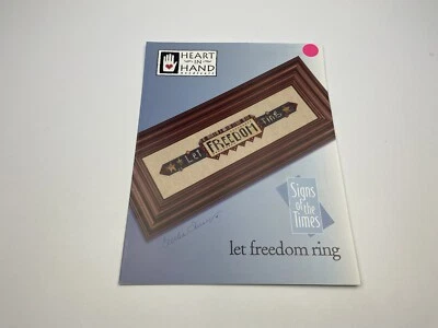 Heart In Hand Let Freedom Ring Counted Cross Stitch Pattern 8P - Image 1 of 3
