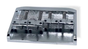 Bass Bridge 57mm 4 String thru bridge Chrome High Mass 122655CH - Picture 1 of 7