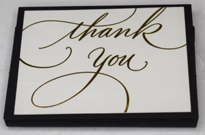 Vintage Hallmark Thank You Notes Flowers 10 Cards & Envelopes - Picture 1 of 4