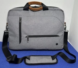 PKG International Annex Laptop Messenger Bag MFR #PKG ANNE-RD-LG01TN Light Gray - Afbeelding 1 van 13