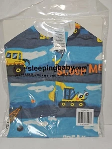 Sleeping Baby Zipadee Zip Swaddle Sleepsack in Blue with Trucks XS 3-6 Months - Picture 1 of 7