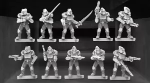 Space Elves x10 Set 2 28mm stargrave starsaga Starfinder - Picture 1 of 5
