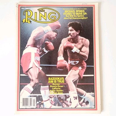 THE RING MAGAZINE * PUERTO RICO * JUAN LaPORTE vs. WILFREDO GOMEZ * BOXING 1984 - Image 1 of 4
