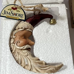 Jim Shore "Santa Moon" Weihnachtsschmuck 2010 ~ Neu mit Etikett - Bild 1 von 4