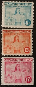 Vintage Philipines Stamps. Lot Of 3. WW2 1943. 5,12 & 17 Cent Values. Unused. - Picture 1 of 5