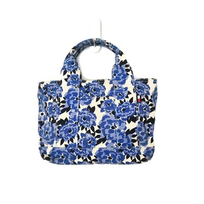 Bolso de mano Tommy Hilfiger para mujer azul blanco floral de lona Foto 1 de 4