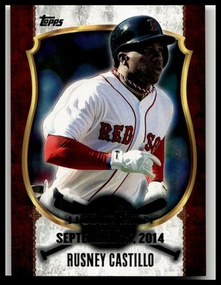 2015 Topps First Home Run White Retail #FHR-22 Rusney Castillo Red Sox - Image 1 of 2