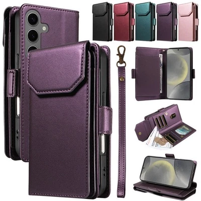 For Samsung S25 S24 S23 S22 S21 S20+ Ultra Flip Leather Case Wallet Purse Cover - Image 1 of 4