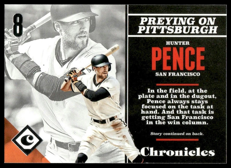 Hunter Pence 2017 Panini Chronicles #12 San Francisco Giants - Image 1 of 2