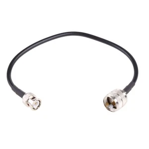 UHF PL259 Male to BNC Male RG58 Low Loss Cable 30cm Extension Wireless - Zdjęcie 1 z 8