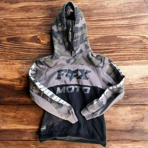  Fox Racing Hoodie Women's Sz M Camo Moto Colorblock Pullover Drawstring - Picture 1 of 7