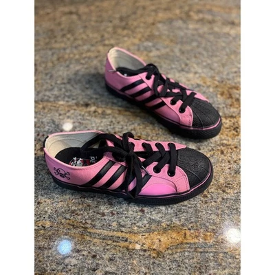 1980s Duane Peters Vision Street Wear Pink Skate Shoes Sneakers Skull Sz 7 Rare - Image 1 of 4