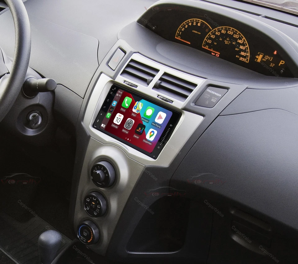 For 2007–2011 TOYOTA YARIS Hatchback Wireless CarPlay Android15 Radio Stereo GPS Foto 1 de 4