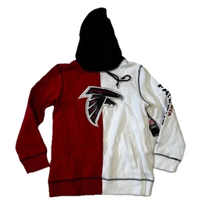 Atlanta Falcons Womens Medium Hoodie Colorblock Red White Black NFL NWT - Picture 1 of 6