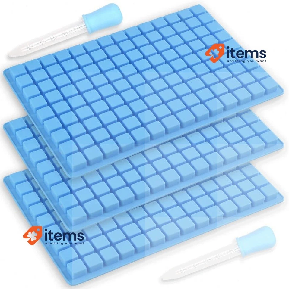 Ionegg 126 Cavity Square Silicone Mould, For Making Chocolate Candy 3 Packs - image 1 of 1