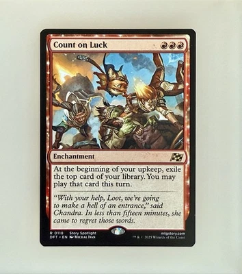 Magic the Gathering: Count on Luck Aetherdrift Regular NM - Image 1 of 2