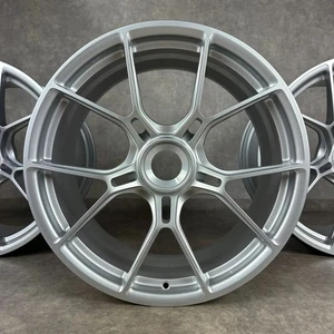 Porsche 992 + 992.2 GT3 Felgen 20/21" Touring SILBER 992044686CB Original ZV NEU - Picture 1 of 12
