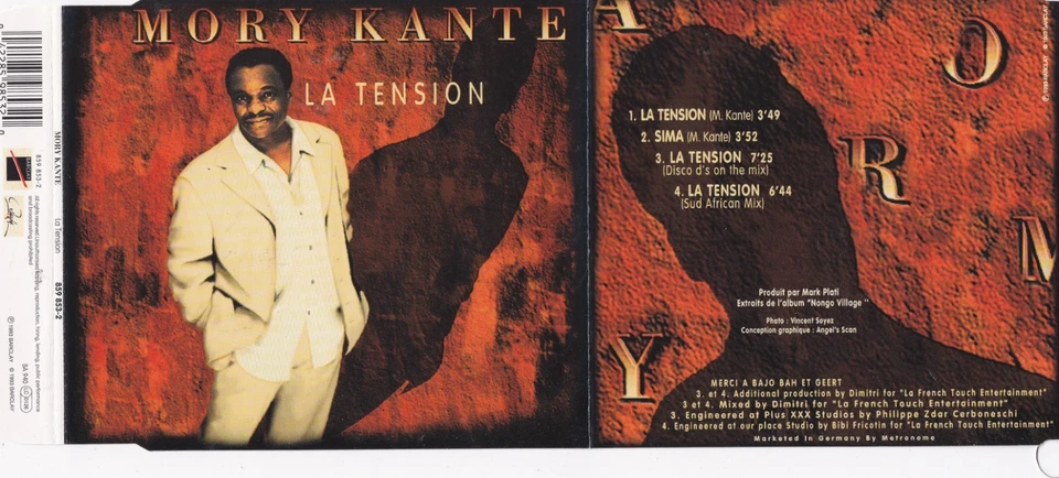 Mory Kanté - La Tension  (4 Track Maxi CD) - Bild 1 von 1