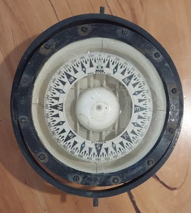 RAR Max Kuner Kompass mit Kardan Schiff Maritim Militär Maritim Vintage Antik - Bild 1 von 10