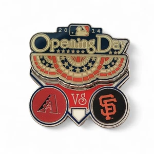 2014 MLB Opening Day Lapel Pin Arizona Diamondbacks vs San Francisco Giants - Picture 1 of 5