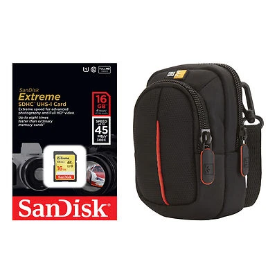 Pro CL1S 16G SD card camera bag kit for Nikon S01 S6500 S6400 S6300 S4300 S3300 - Image 1 of 4