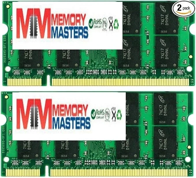 2GB (2x1GB) Memory RAM 4 IBM LENOVO ThinkPad T43 Notebook Series DDR2-PC4200 - Image 1 of 1