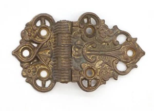 Antik 3,875 Zoll Victorian Bronze Offset Eisbox Scharnier - Bild 1 von 5