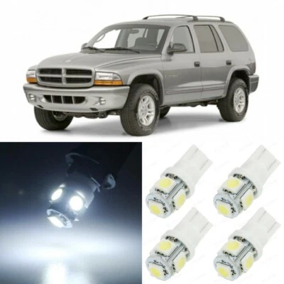 Paquete de 10 luces LED interiores blancas de xenón para Dodge Durango 1998-2003 + HERRAMIENTA Foto 1 de 4