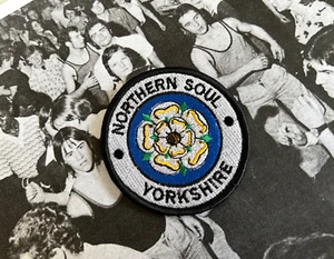 NORTHERN SOUL: YORKSHIRE: gestickter Aufnäher Patch Abzeichen - Bild 1 von 2