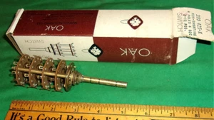 OAK 399 425-X, Non-Shortening 4 Poles, 4 Sec., 2-12 Pos. Switch SELECTOR SWITCH - Picture 1 of 4