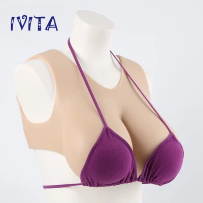 G Cup Full Silicone Breast Form Crossdressing Big Fake Boobs Transgender Breasts - Image 1 of 4